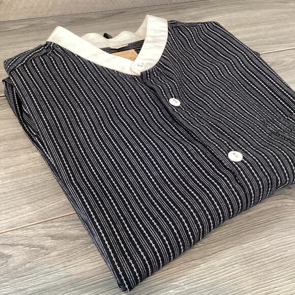 Wah Maker Shirt Size LT Frontier Western Band Collar Reenactment Pioneer USA - Picture 8 of 11